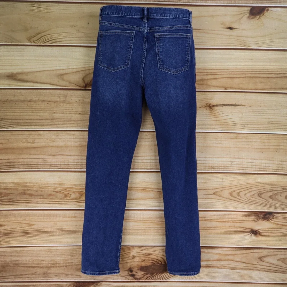 Old Navy Skinny Jeans Built-In Flex Tough Boys‎ 18 Blue Dark Wash Denim Stretch